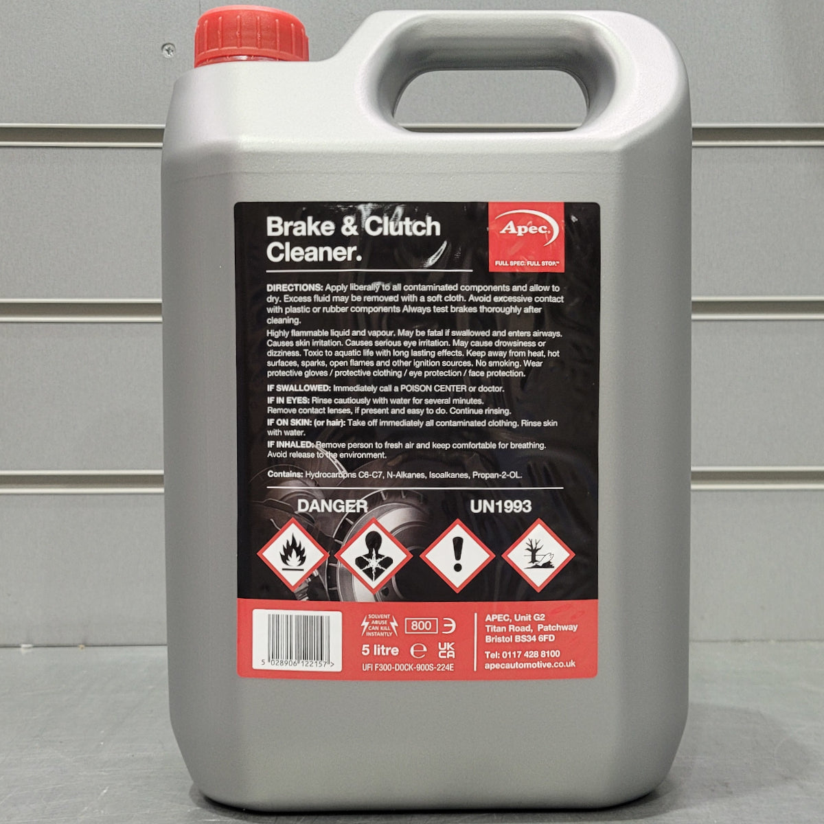Brake & Clutch Cleaner - Apec 5L