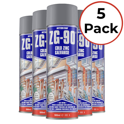 ZG-90 Cold Zinc Galvanising Spray - Silver