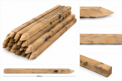 Wooden Marking Out Stakes – 300, 500 & 600mm