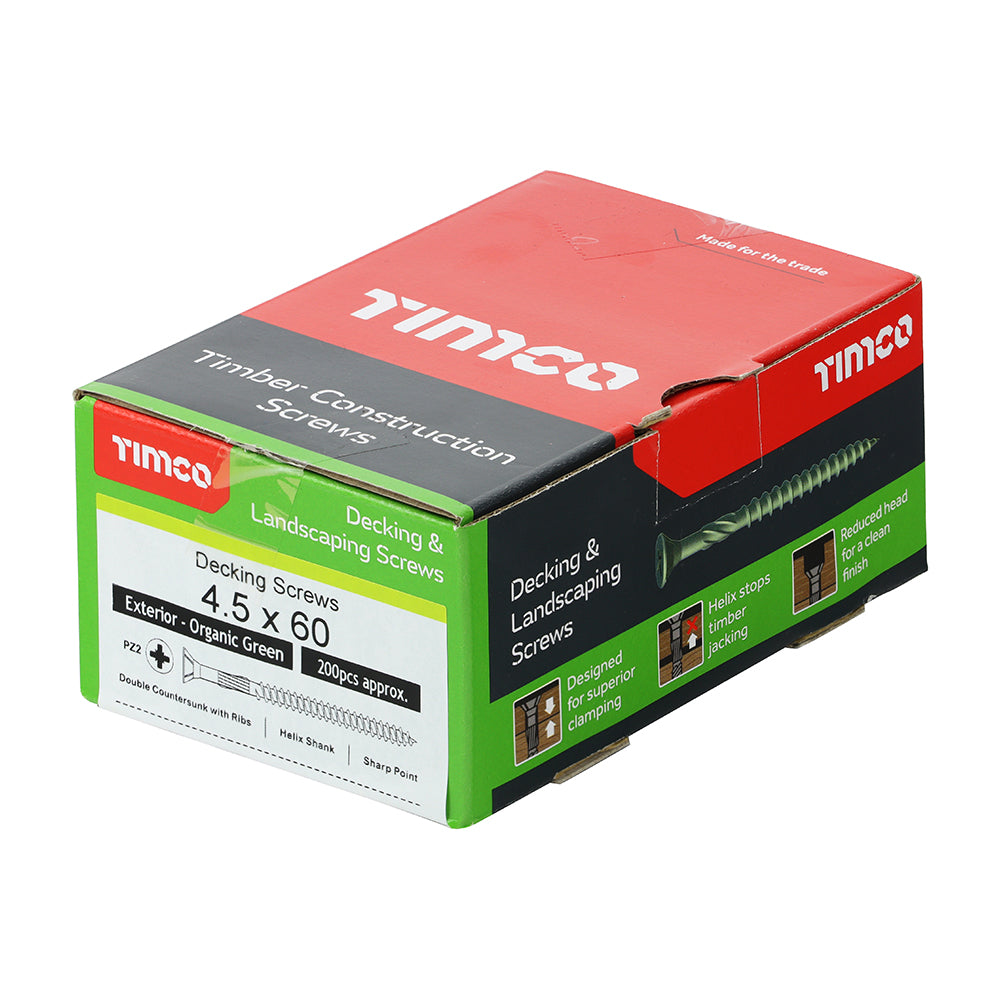 Timco Decking Screws 4.5mm x 60mm (Box of 200)