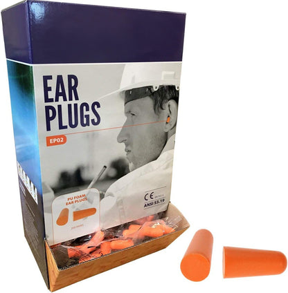 PU Foam Ear Plugs - EP02 200 Pairs
