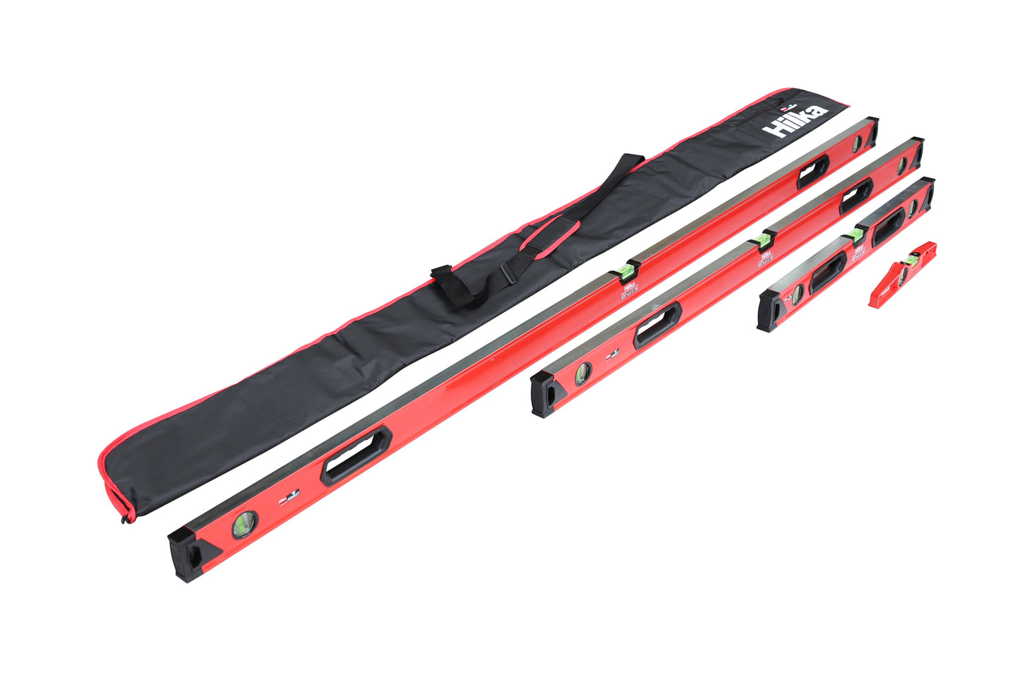 4 pce Spirit Level Set – Torpedo, 24", 48", 72"