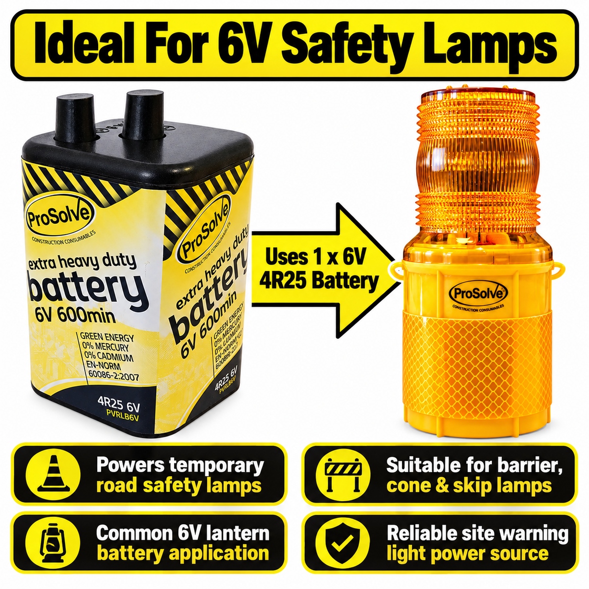 6V Extra Heavy Duty Battery – 4R25