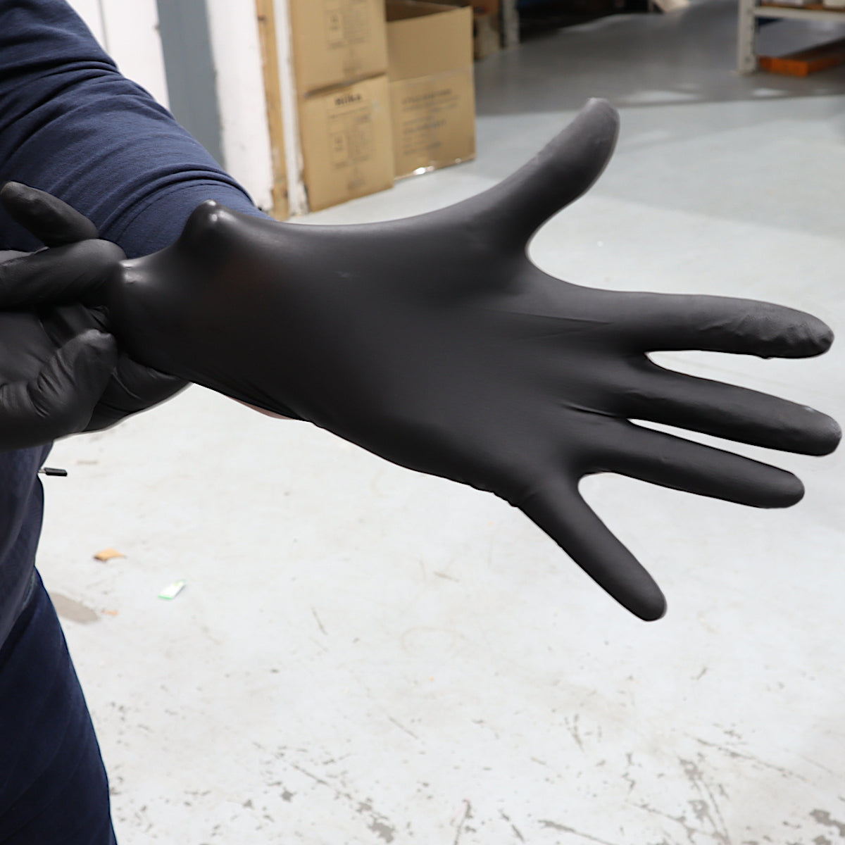Black Bold Nitrile Gloves