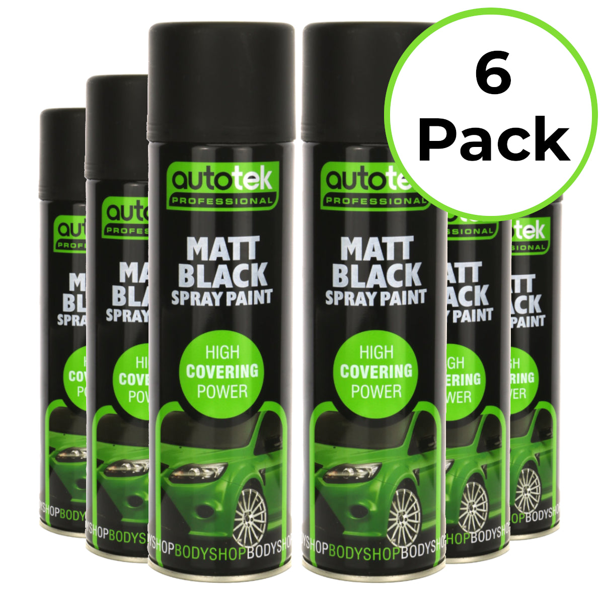 Matt Black Spray Paint - 500ml Aerosol