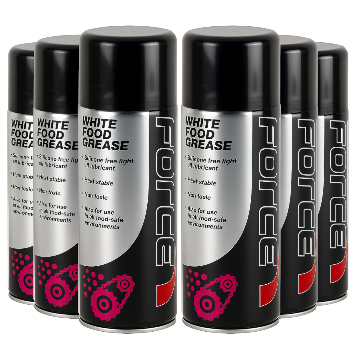White Food Grease Spray - X61725 400ml Aerosol