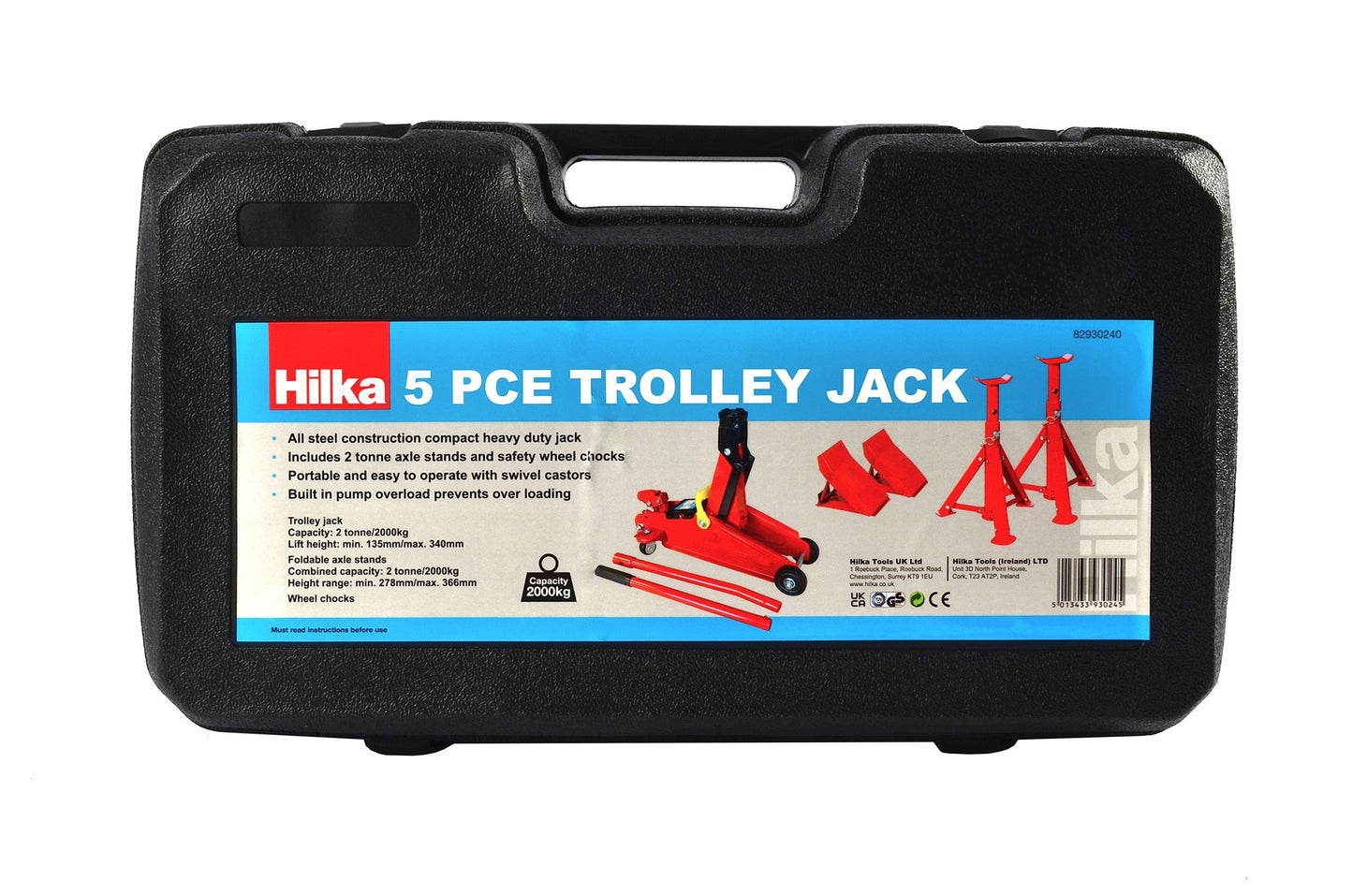 2 Tonne Trolley Jack Kit in Case