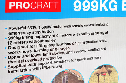 999kg Electric Hoist