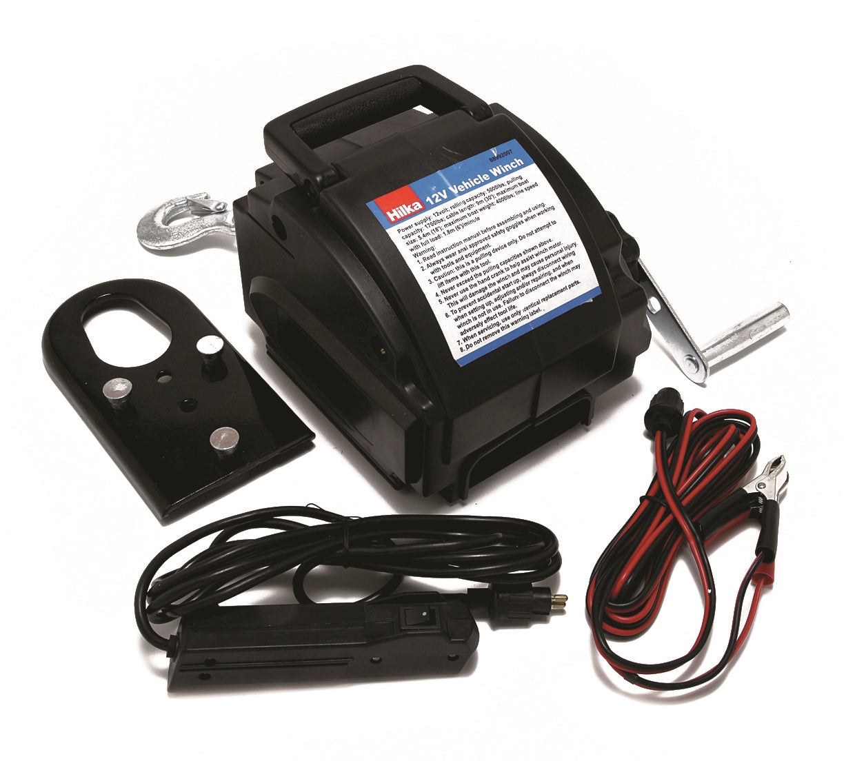 Vehicle Winch 12V – 1700lbs Capacity