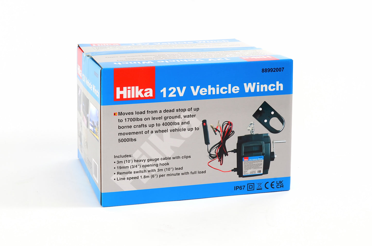 Vehicle Winch 12V – 1700lbs Capacity