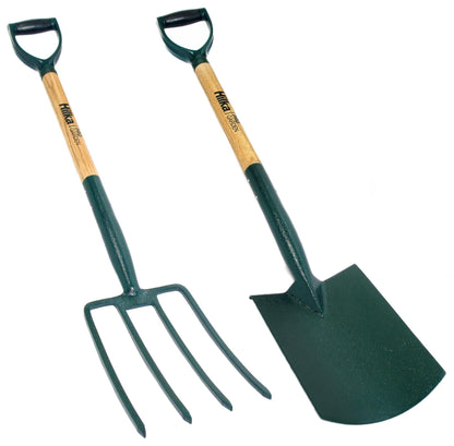 Spade & Fork Set – 2 Piece Carbon Steel with Soft Grip