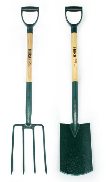 Spade & Fork Set – 2 Piece Carbon Steel with Soft Grip