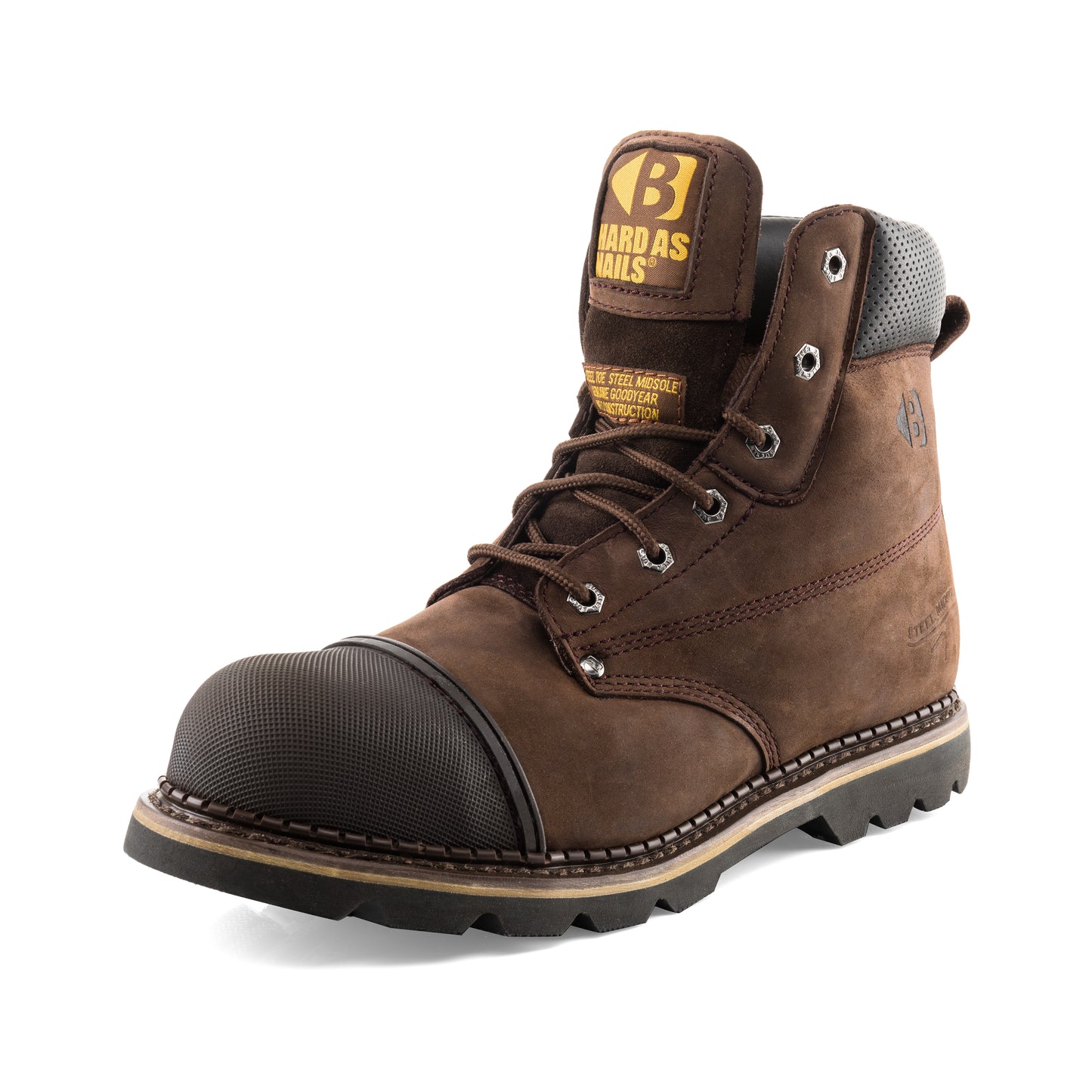 Buckbootz Hard as Nails Lace-Up Boots - B301