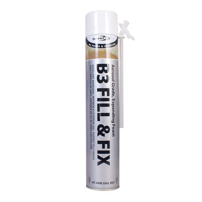 B3 Fill & Fix expanding foam canister on a white background