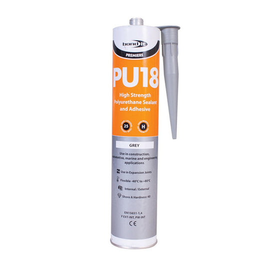 PU18 Grey Polyurethane Sealant Adhesive 310ml