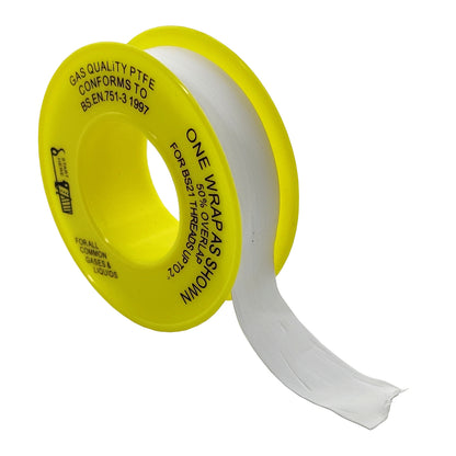 Gas PTFE Tape - 12mm x 5m