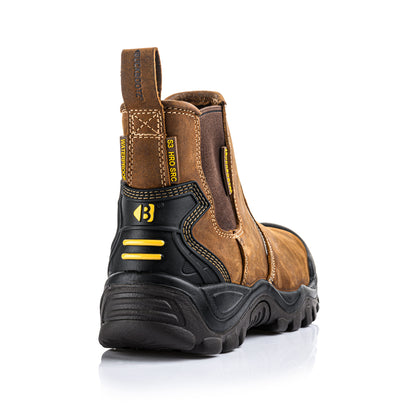 Buckbootz Buckshot Dealer Boot - BSH006 Dark Brown Crazy Horse