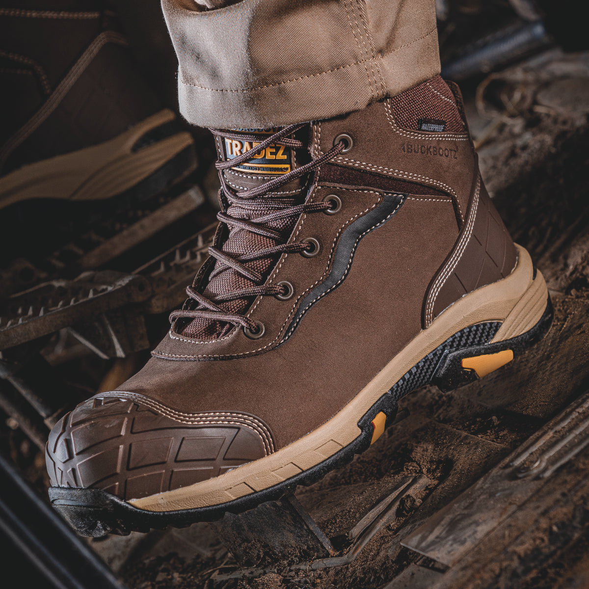 BuckBootz Tradez Lace-Up Boots