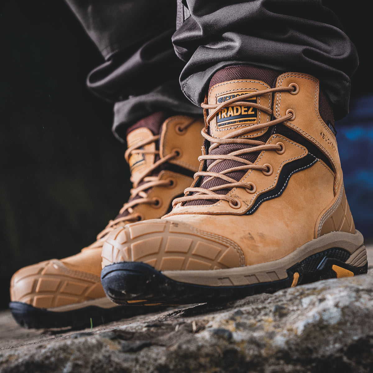BuckBootz Tradez Lace-Up Boots