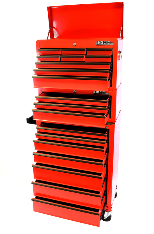 Tool Chest 19 Drawer – Heavy Duty Steel Combination Set with Lock