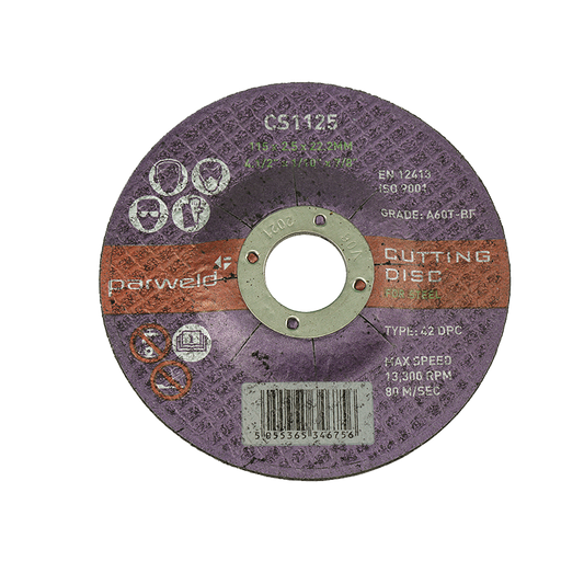 125 x 2.5mm Cutting Discs – Stainless Steel Cutting Discs