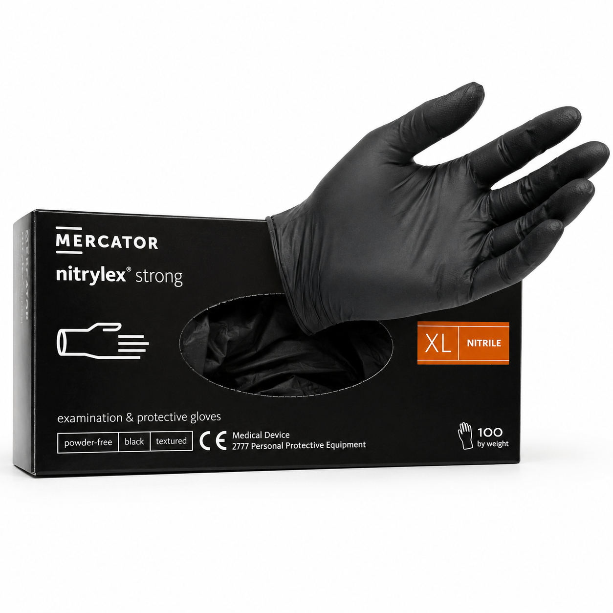 Black Nitrile Gloves – Powder Free Nitrylex® Strong Disposable Gloves
