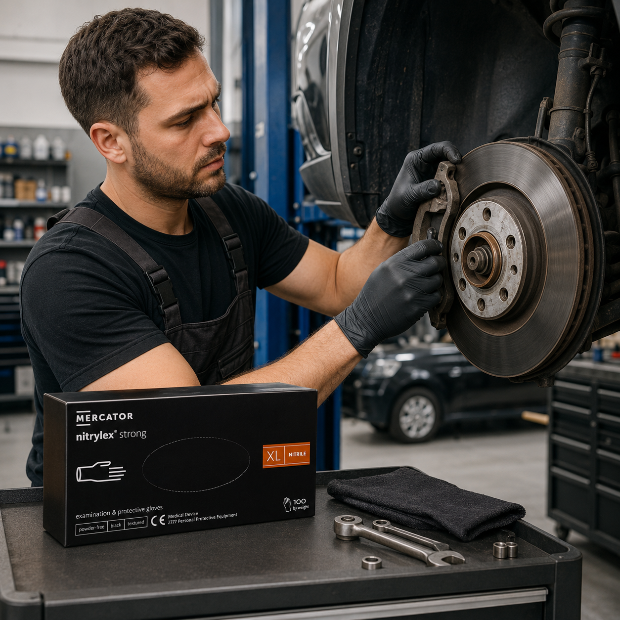 Black Nitrile Gloves – Powder Free Nitrylex® Strong Disposable Gloves