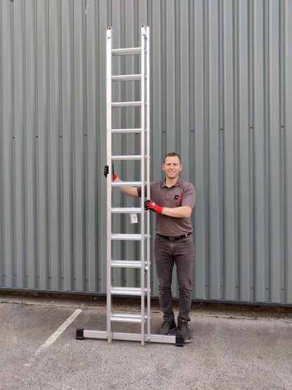 Aluminium Professional Extension Ladder - Double Section