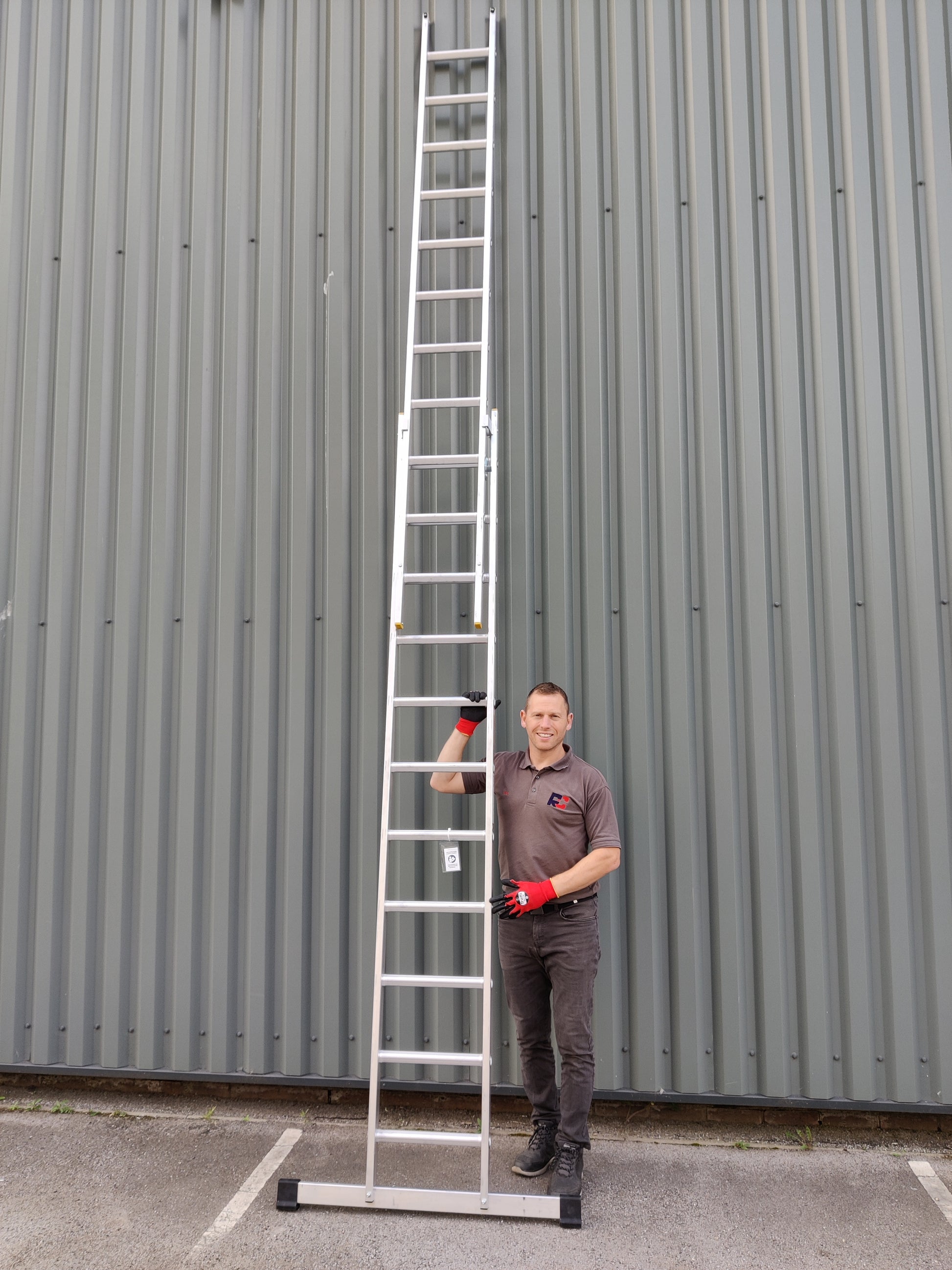 Aluminium Professional Extension Ladder - Double Section