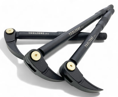 Adjustable Angle Pry Bar 3pc Set - 10" 12" & 15"