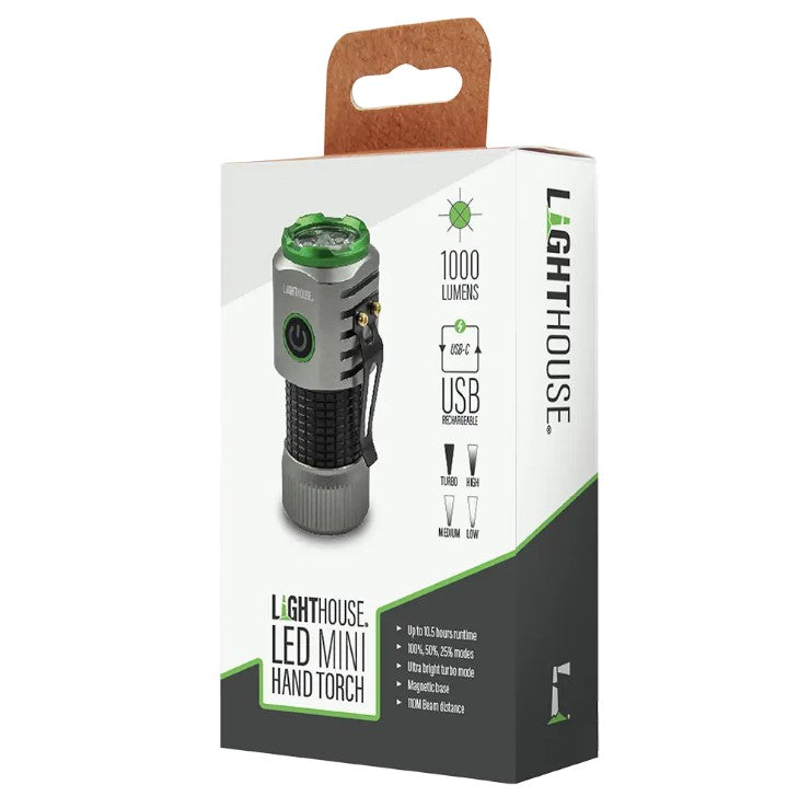 LED Hand Torch – Rechargeable 1000 Lumen USB
