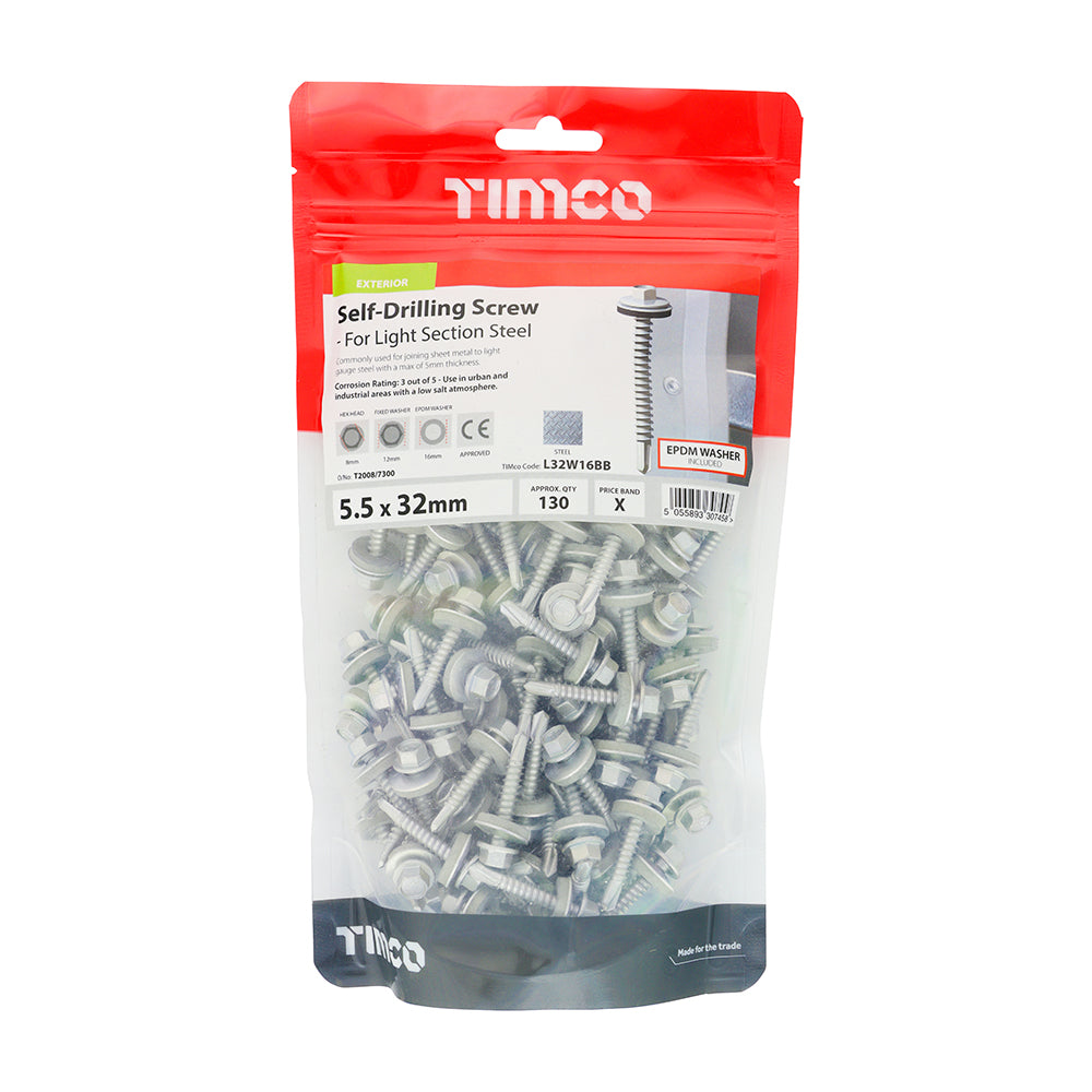 Self-Drilling Screws 5.5 x 32mm Bag of 130