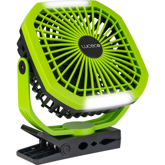 LED Rechargeable 6W Magnetic Clamp Fan Light