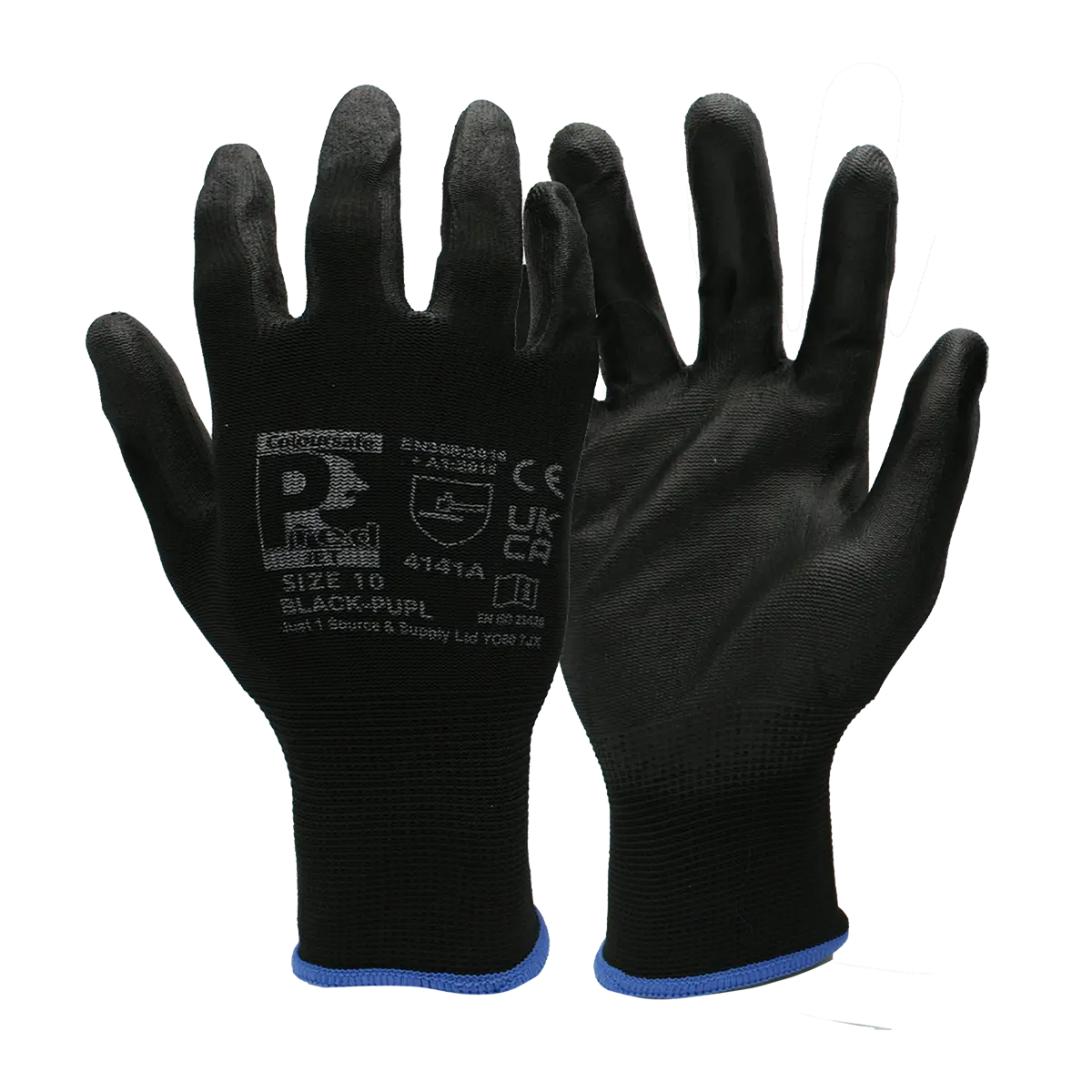 Pred Jet PU Gloves - Black-PUPL