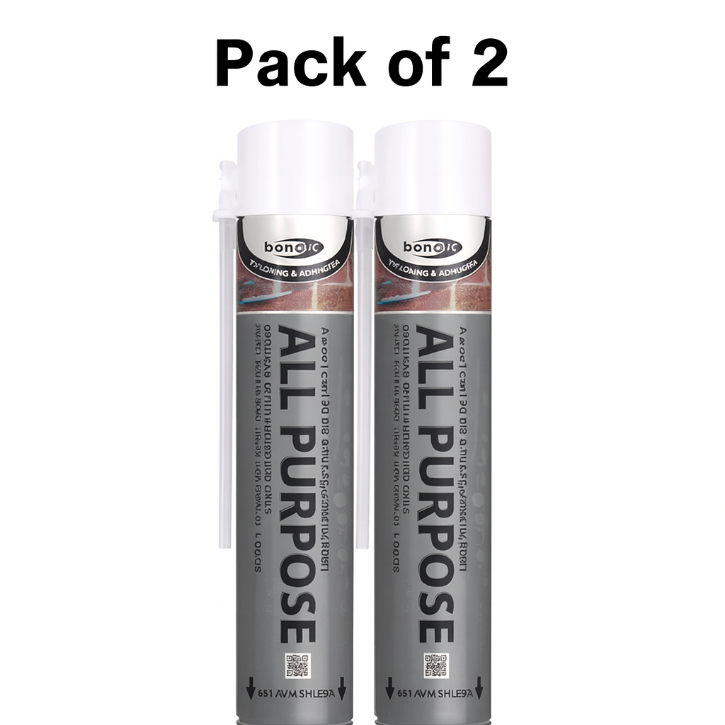 Two cans of all-purpose spray with 'Pack of 2' text on a white background
