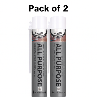 Two cans of all-purpose spray with 'Pack of 2' text on a white background