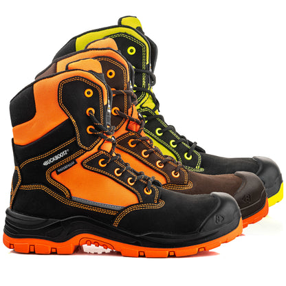 Buckvis Lace/Zip Boots - Hi-Vis
