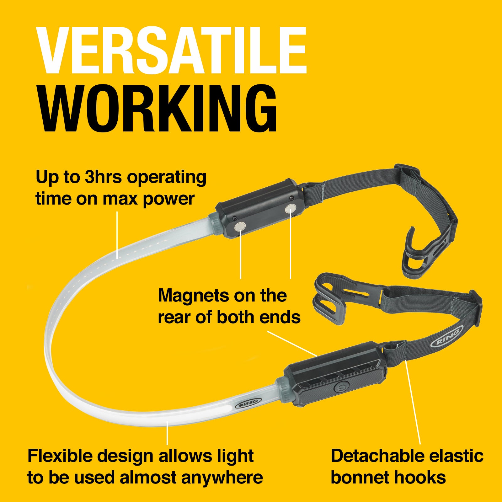 Utility Light - 1000 Lumen Rechargeable & Bendable