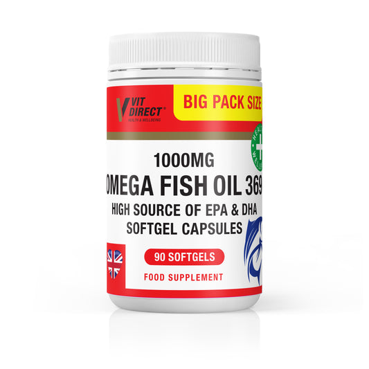 Omega Fish Oil Supplements - 90 Softgels