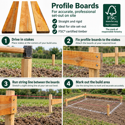 Wooden Profile Board - FSC® 70% Mix