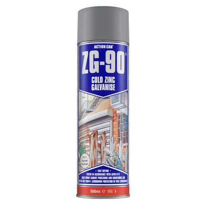 ZG-90 Cold Zinc Galvanising Spray - Silver
