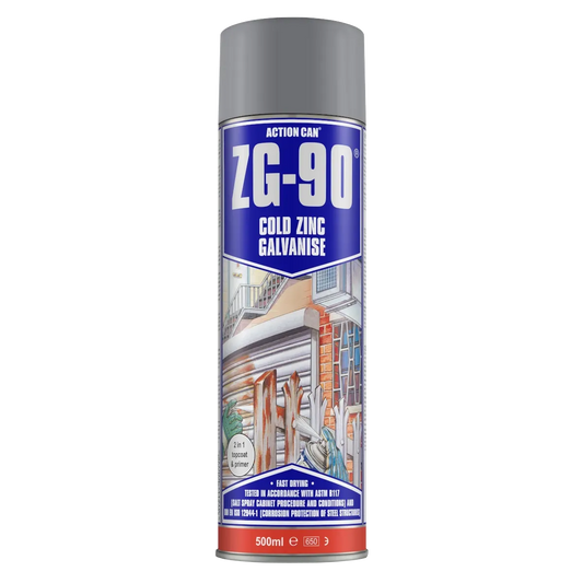 ZG-90 Cold Zinc Galvanising Spray - Silver