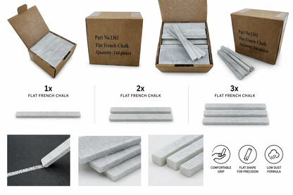 Flat French Chalk Sticks – Box of 144