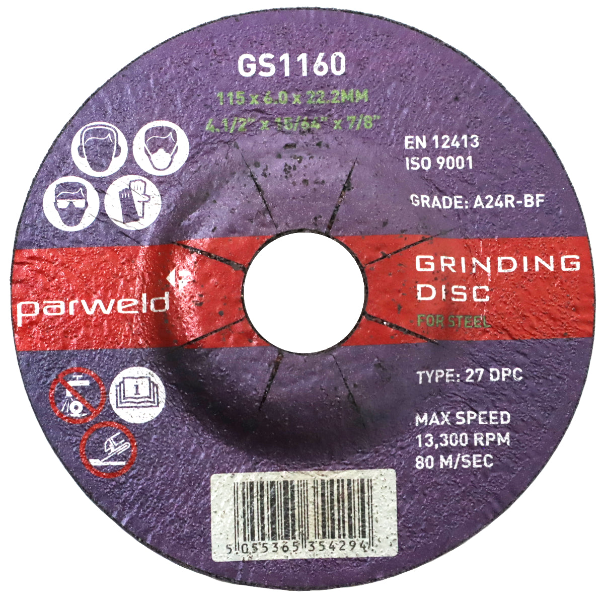 115 x 6mm Grinding Discs