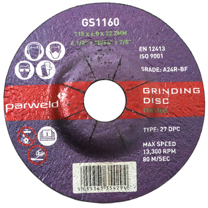 115 x 6mm Grinding Discs