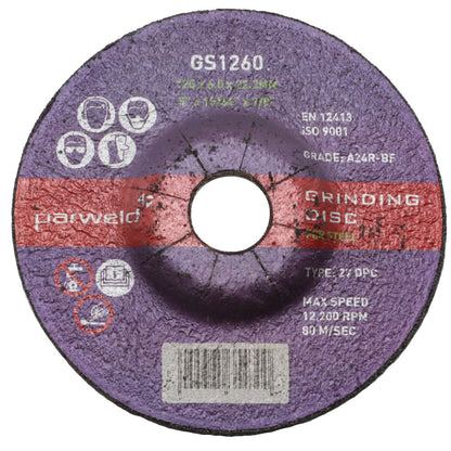 125 x 6mm Grinding Discs