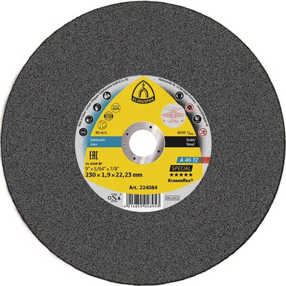 Klingspor A 46 TZ Special 230mm Metal Cutting Discs