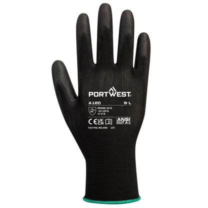 PU Palm Grip Gloves - A120 Black
