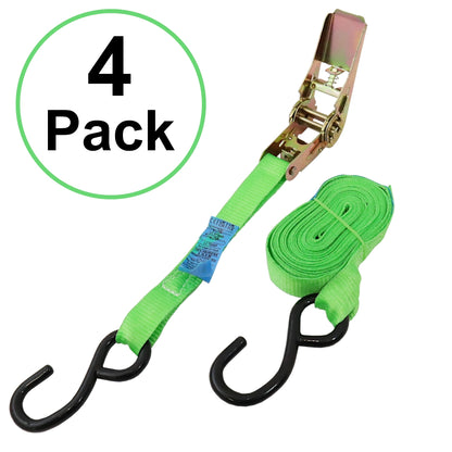 Ratchet Tie-Down Straps – 4 Pack, 25mm x 5m, 750kg