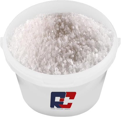 5kg Bucket of White Deicing Salt with Gloves